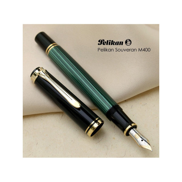 Lapicera Pluma Pelikan M400 Green/black - Medium