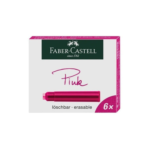 Tinta Para Pluma Fuente Faber-castell - Cartridges - Rosado