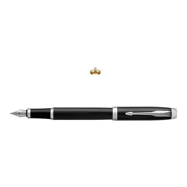 Lapicera Pluma Parker Im Black Chrome - Medium