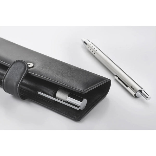 Lapicera Estuche Lamy Leather Folding Para 2 Lápices - Negro